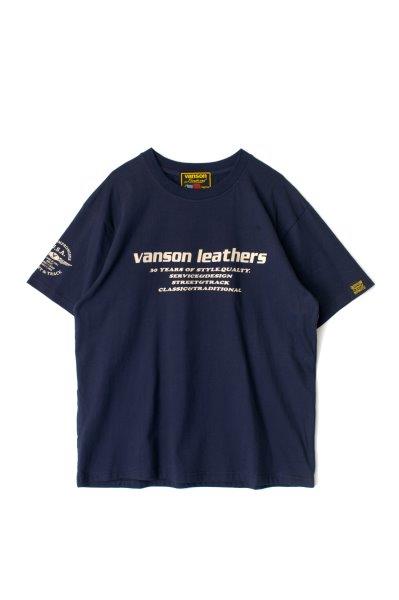 バンソン コットンTシャツ メンズ ネイビー 2XLサイズ VS22807S