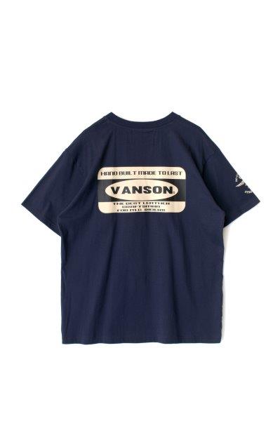 バンソン コットンTシャツ メンズ ネイビー 2XLサイズ VS22807S