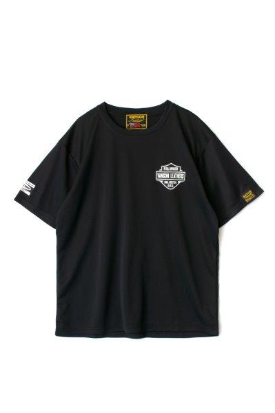 バンソン メッシュTシャツ メンズ ブラック/ホワイト 2XLサイズ VS22809S