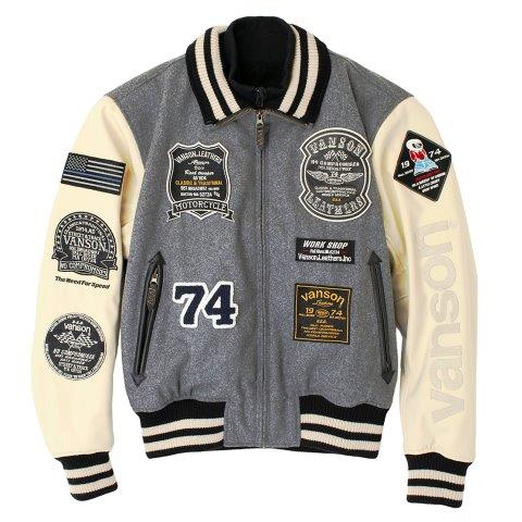 アワードジャケット グレー/アイボリー 2XLサイズ VS23107W バンソン