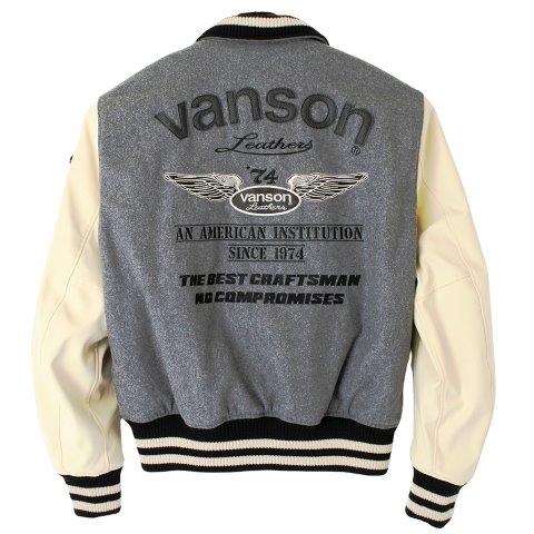 アワードジャケット グレー/アイボリー 2XLサイズ VS23107W バンソン