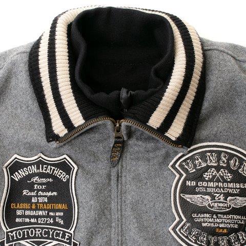 アワードジャケット ブラック/グレー Lサイズ VS23107W バンソン