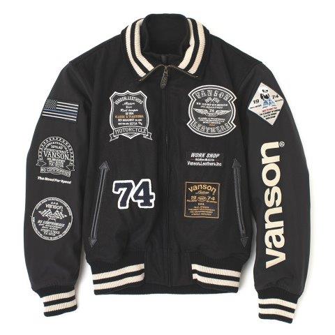 アワードジャケット ブラック/ブラック 2XLサイズ VS23107W バンソン