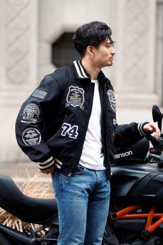 アワードジャケット ブラック/グレー 2XLサイズ VS23107W バンソン