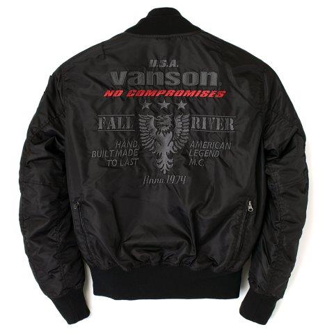 MA-1ジャケット ブラック/ガンメタリック Mサイズ VS23109W バンソン