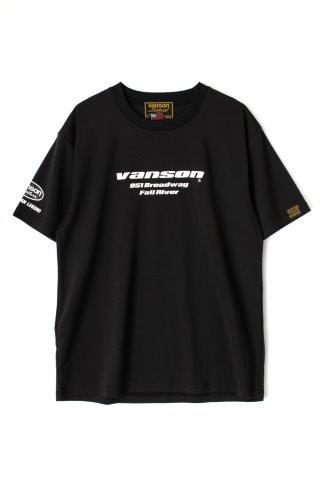 取寄 バンソン メッシュTシャツ ブラック/ホワイト 2XLサイズ VS23801S