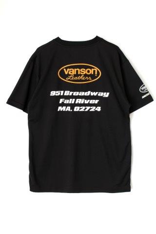 取寄 バンソン メッシュTシャツ ブラック/ホワイト 2XLサイズ VS23801S