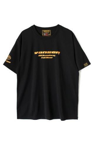 取寄 バンソン メッシュTシャツ ブラック/イエロー 2XLサイズ VS23801S