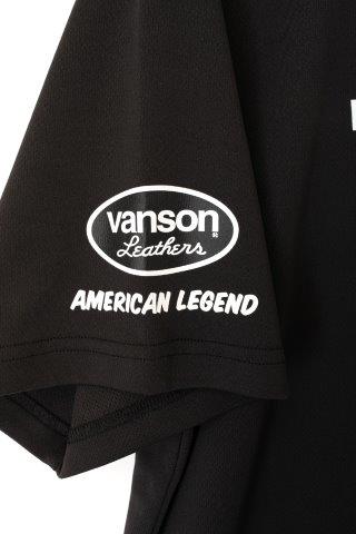 取寄 バンソン メッシュTシャツ ホワイト/ブラック 2XLサイズ VS23801S