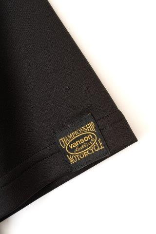 取寄 バンソン メッシュTシャツ ホワイト/ブラック XLサイズ VS23801S