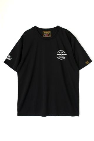 取寄 バンソン メッシュTシャツ ブラック/ホワイト 2XLサイズ VS23802S