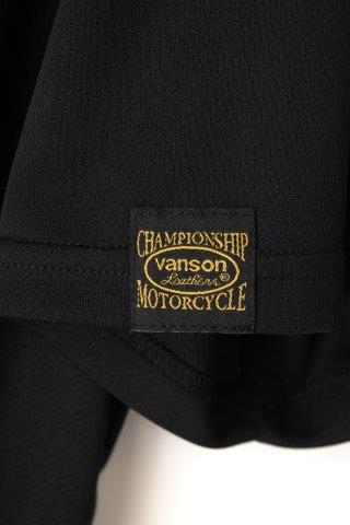バンソン メッシュTシャツ ブラック/ホワイト Lサイズ VS23802S