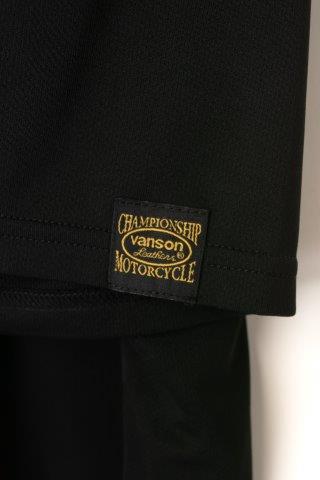 取寄 バンソン メッシュTシャツ ホワイト/ブラック XLサイズ VS23805S
