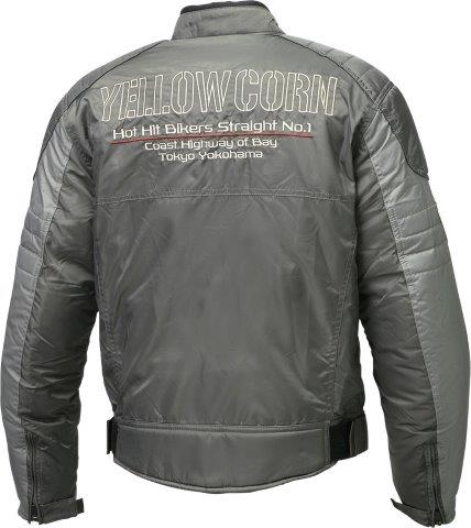 イエローコーン  ナイロンツイルジャケット バイク/メンズ/秋冬 カーキ Lサイズ YB-1308
