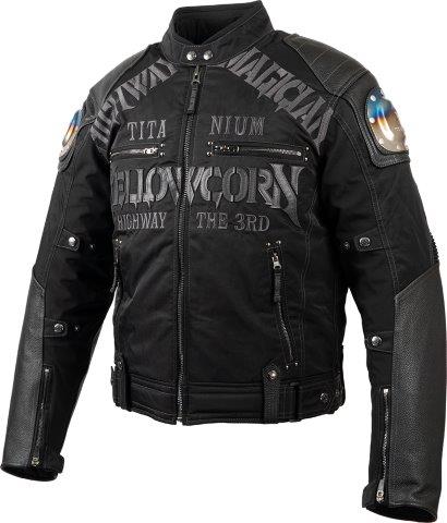 イエローコーン チタニウムウィンタージャケット ブラック/ガンメタル 3LWサイズ YB-2309