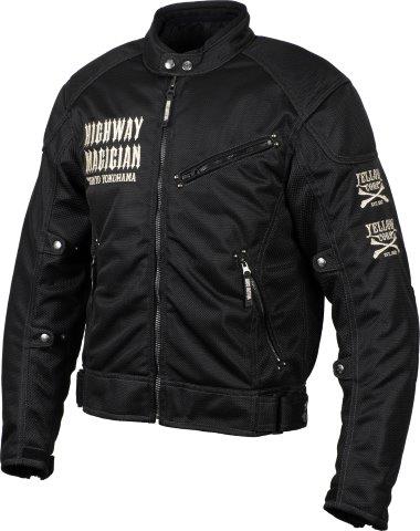 イエローコーン メッシュジャケット ブラック/アイボリー 3Lサイズ YB-3113