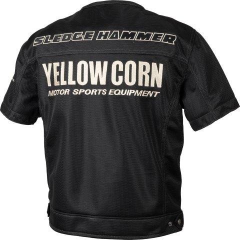イエローコーン メッシュTシャツ ブルー/ブラック LLサイズ YMT-005