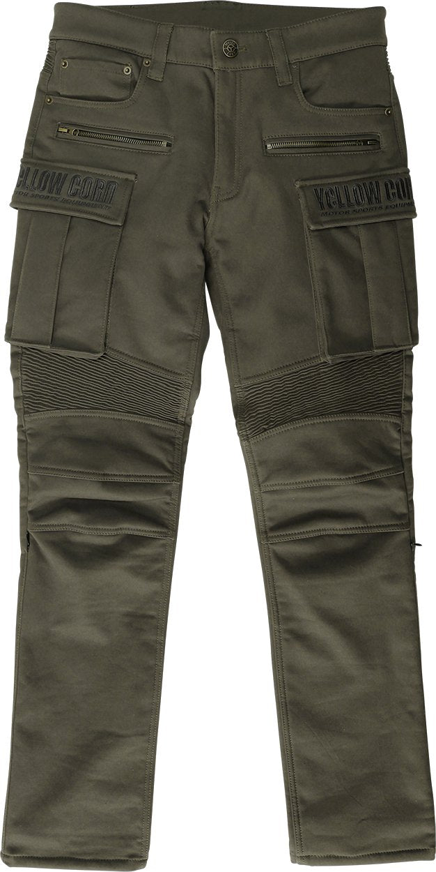 取寄 ウォームライディングパンツ カーキ 32サイズ YRP-002 イエローコーン