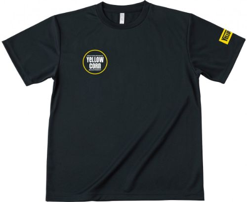 イエローコーン ドライTシャツ ブラック/ゴールド Lサイズ YT-016