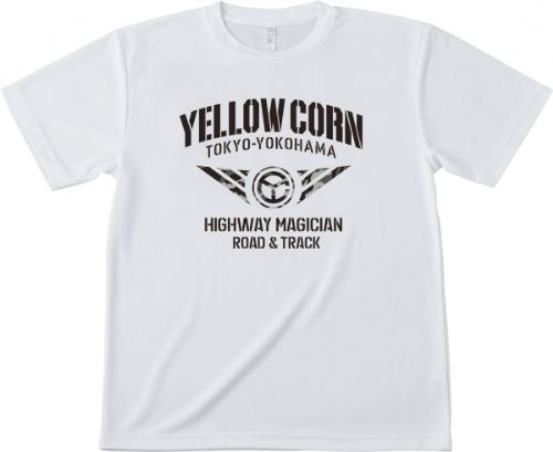 イエローコーン ドライTシャツ メンズ ホワイト Lサイズ YT-020