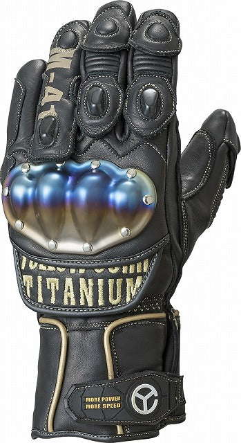 取寄 イエローコーンチタニウムウィンターグローブ ブラック/ゴールド LLサイズ YG-191W