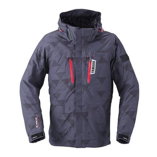 ヤマハ×RSタイチ モトレックウインターパーカ バイク/メンズ /秋冬 ブラック/レッド Lサイズ YAF72-R