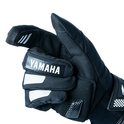 ヤマハ×RSタイチ カーボンウィンターグローブ ブラック/ホワイト Lサイズ YAG60R