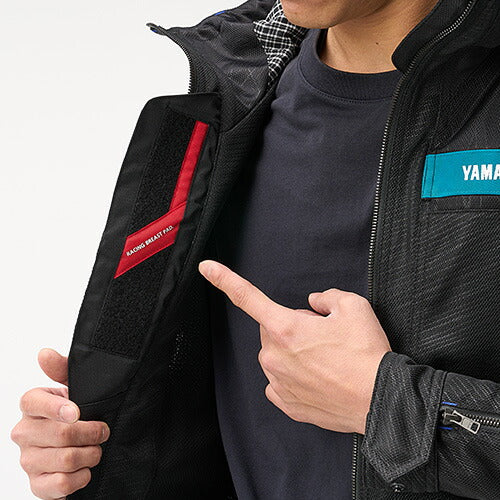 ヤマハ×クシタニ  フルメッシュパーカージャケット メンズ ブラック Lサイズ YAS67K
