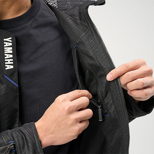 ヤマハ×クシタニ  フルメッシュパーカージャケット メンズ ネイビー Mサイズ YAS67K