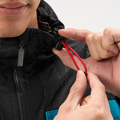 ヤマハ×クシタニ  フルメッシュパーカージャケット メンズ レッド LLサイズ YAS67K