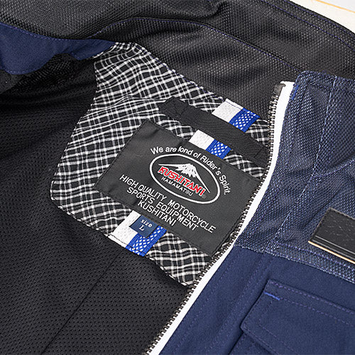 ヤマハ×クシタニ アーカナハーフメッシュジャケット メンズ ブラック LLサイズ YAS68K