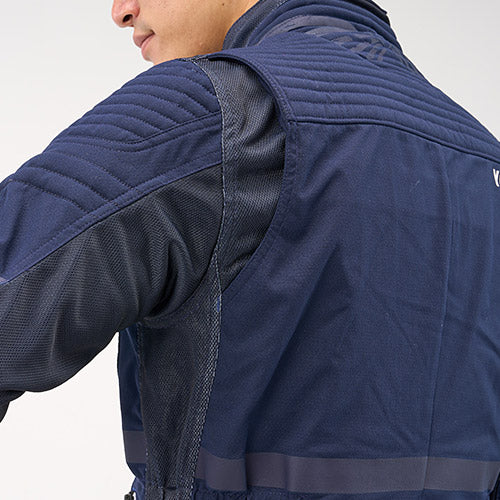 ヤマハ×クシタニ アーカナハーフメッシュジャケット メンズ ネイビー 3Lサイズ YAS68K