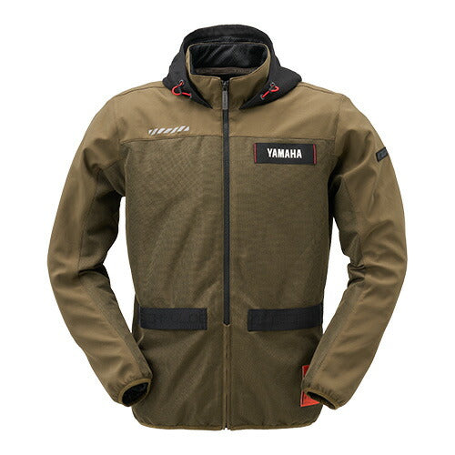 ヤマハ×RSタイチ エアーフリップパーカー メンズ カーキ XXLサイズ YAS72R