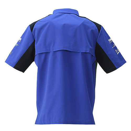 ヤマハ レーシングピットシャツ レディース WLサイズ YRB17-SA Race Blue Fun items